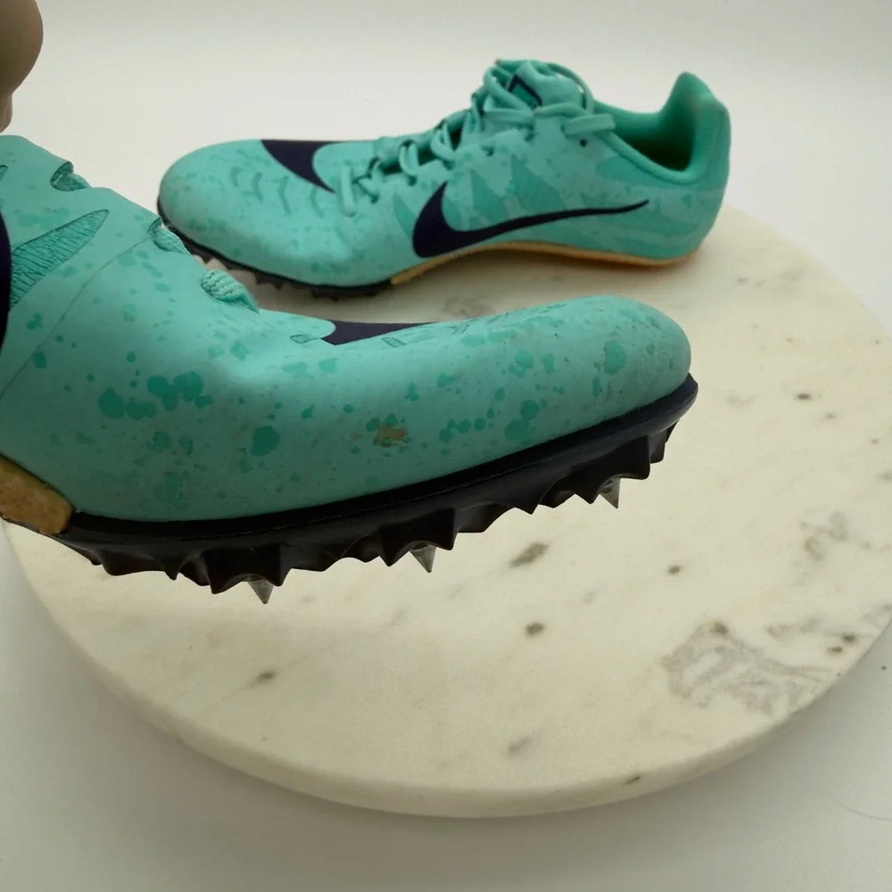 Nike Zoom Rival M 9 Track Spikes Womens‎ 8 Teal Black Racing Shoes 907565 300